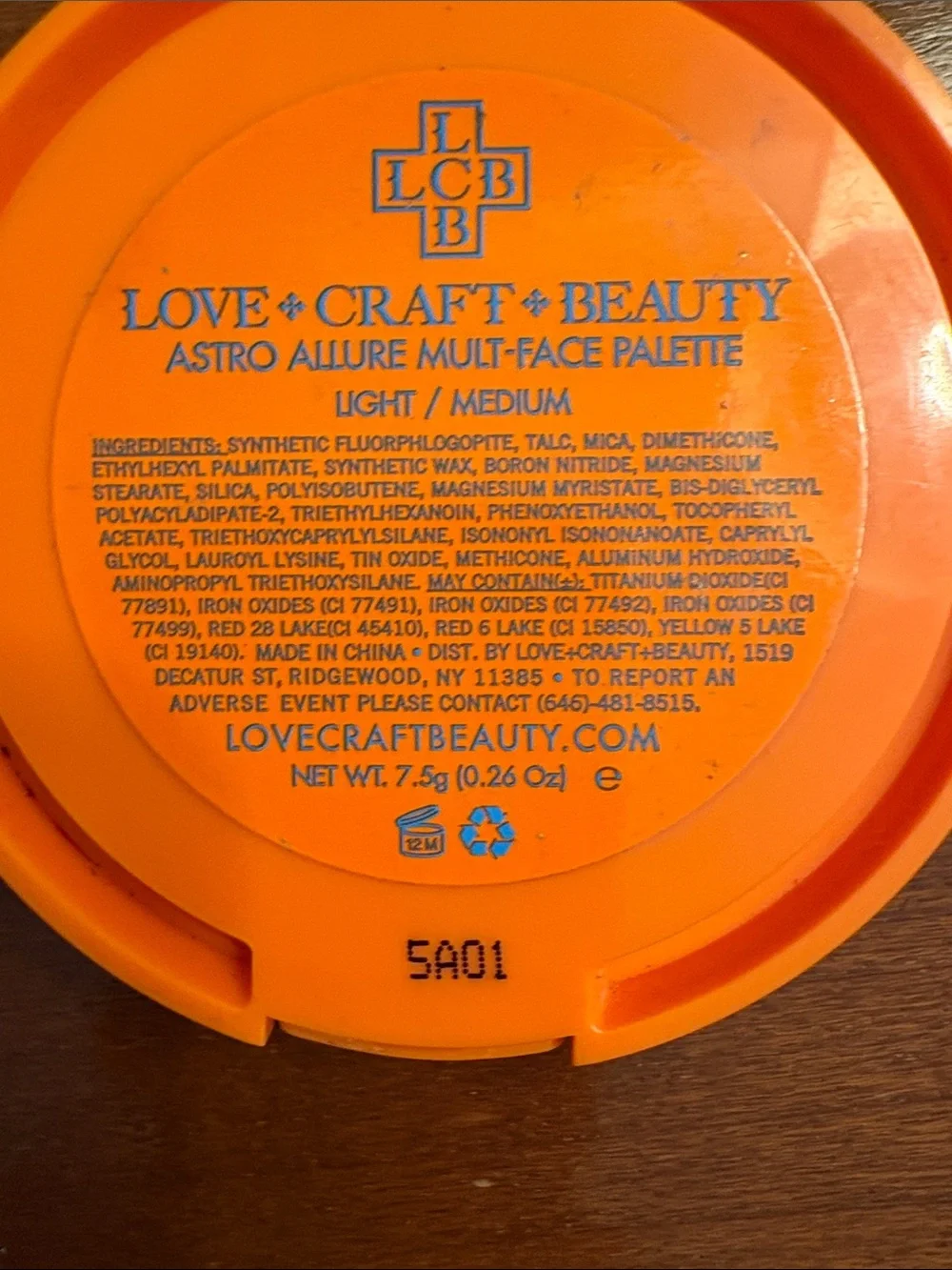 Love•Craft•Beauty Astro Allure Multi-Face Palette — Pink & Bronze Highlighters - Picture 4 of 4